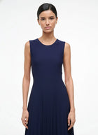 STAUD Elyse Compact Knit Sleeveless Dress