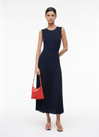 STAUD Elyse Compact Knit Sleeveless Dress