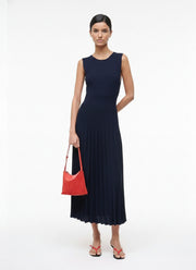 STAUD Elyse Compact Knit Sleeveless Dress