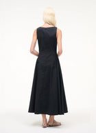 STAUD Gwen Cotton Sleeveless Midi Dress
