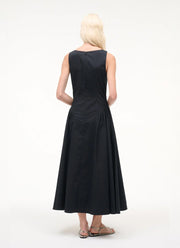 STAUD Gwen Cotton Sleeveless Midi Dress