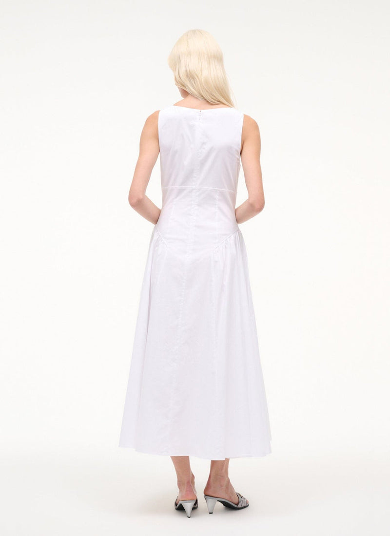  Gwen Cotton Sleeveless Midi Dress by STAUD at Andrews 