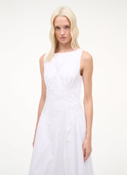 STAUD Gwen Cotton Sleeveless Midi Dress