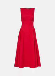 Gwen Sleeveless Midi Dress by STAUD