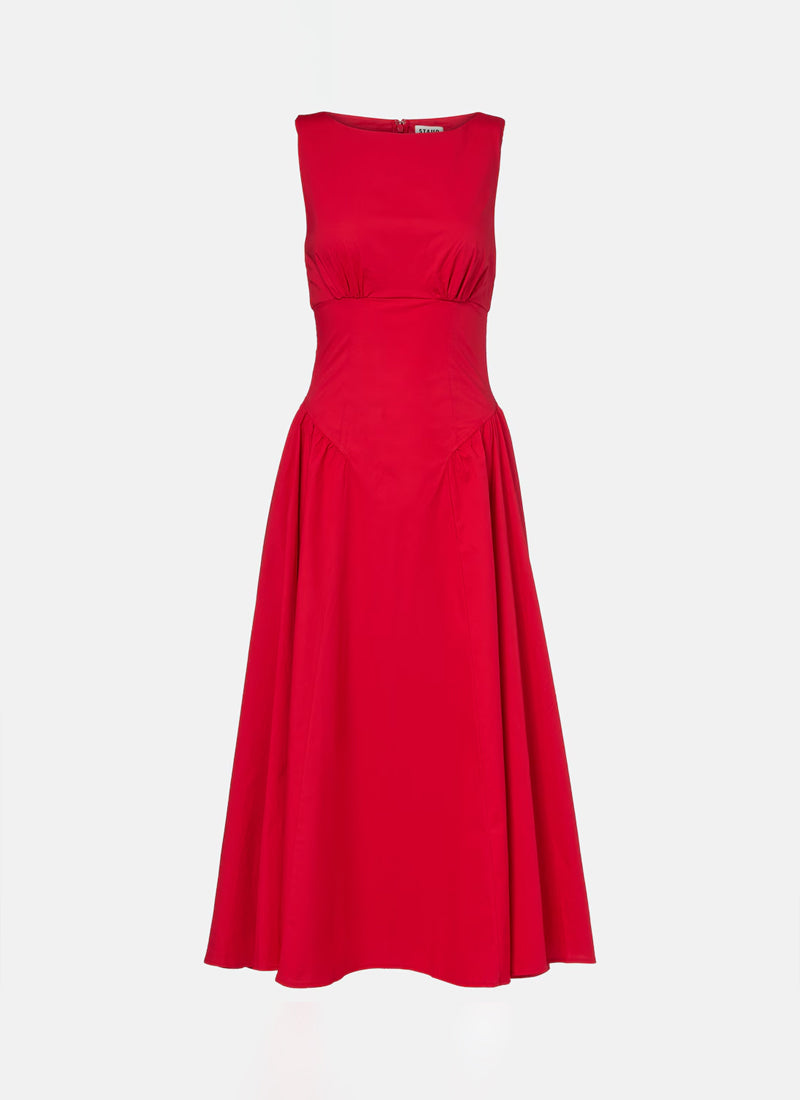 Gwen Sleeveless Midi Dress by STAUD