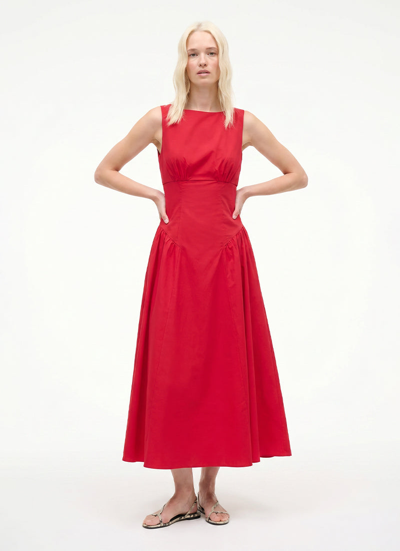 Gwen Sleeveless Midi Dress by STAUD