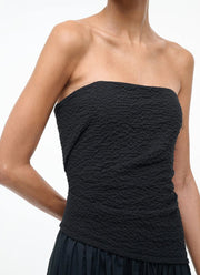 STAUD Nia Strapless Midi Dress