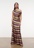 STAUD Phare Silk Maxi Dress