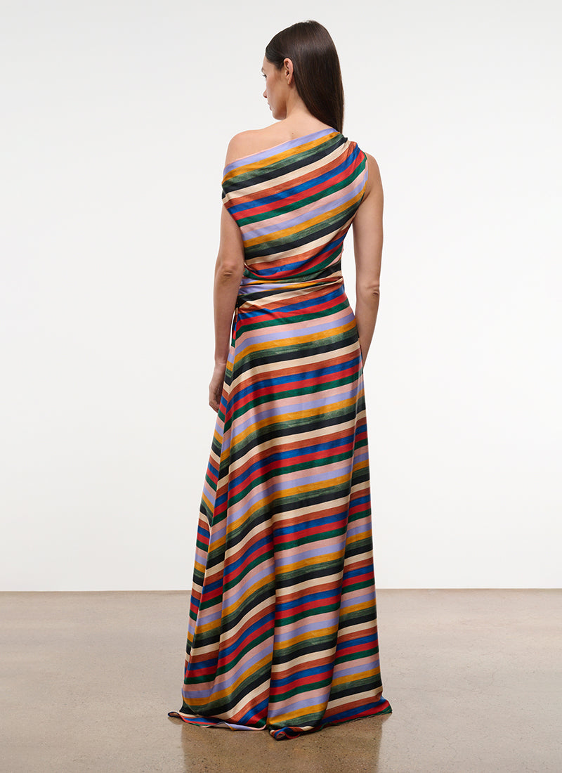 STAUD Phare Silk Maxi Dress