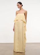 STAUD Valencia Linen Dress