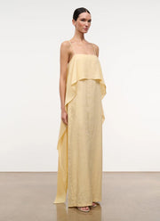 STAUD Valencia Linen Dress