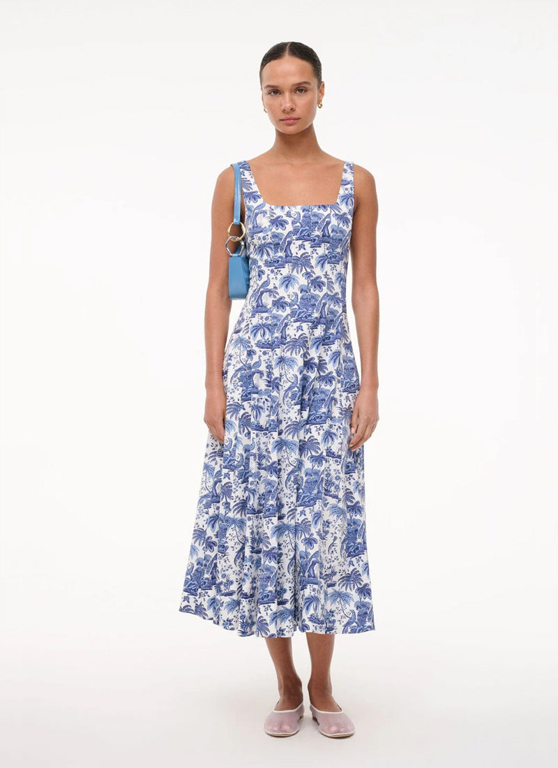 Wells Cotton Sleeveless Midi Dress