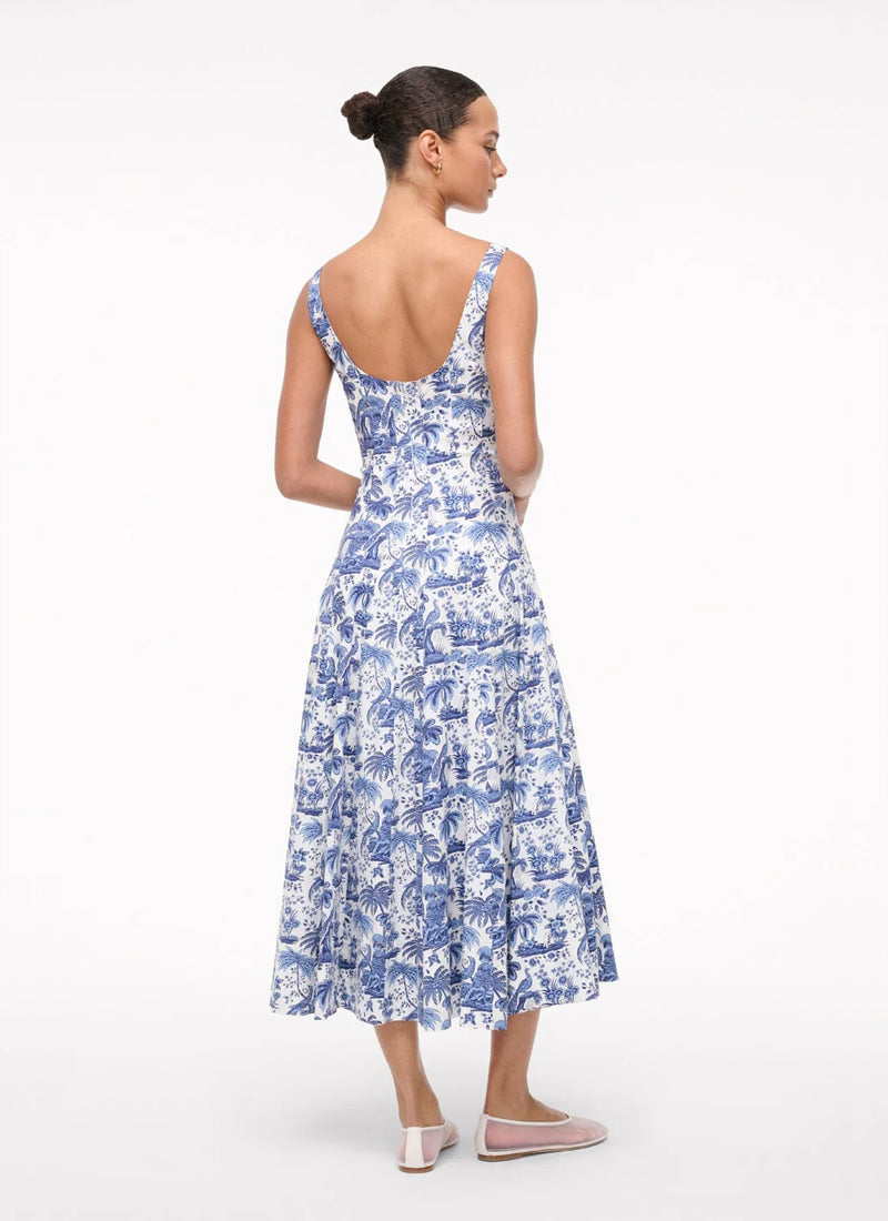 Wells Cotton Sleeveless Midi Dress