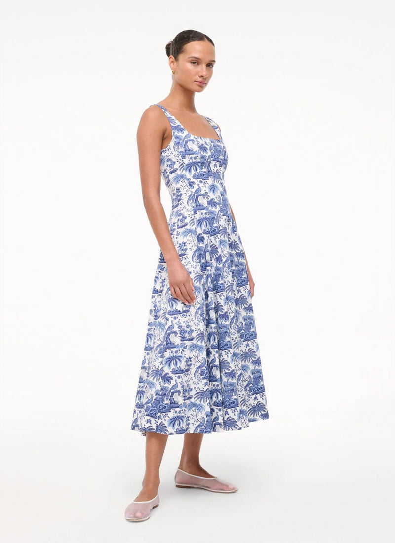 Wells Cotton Sleeveless Midi Dress