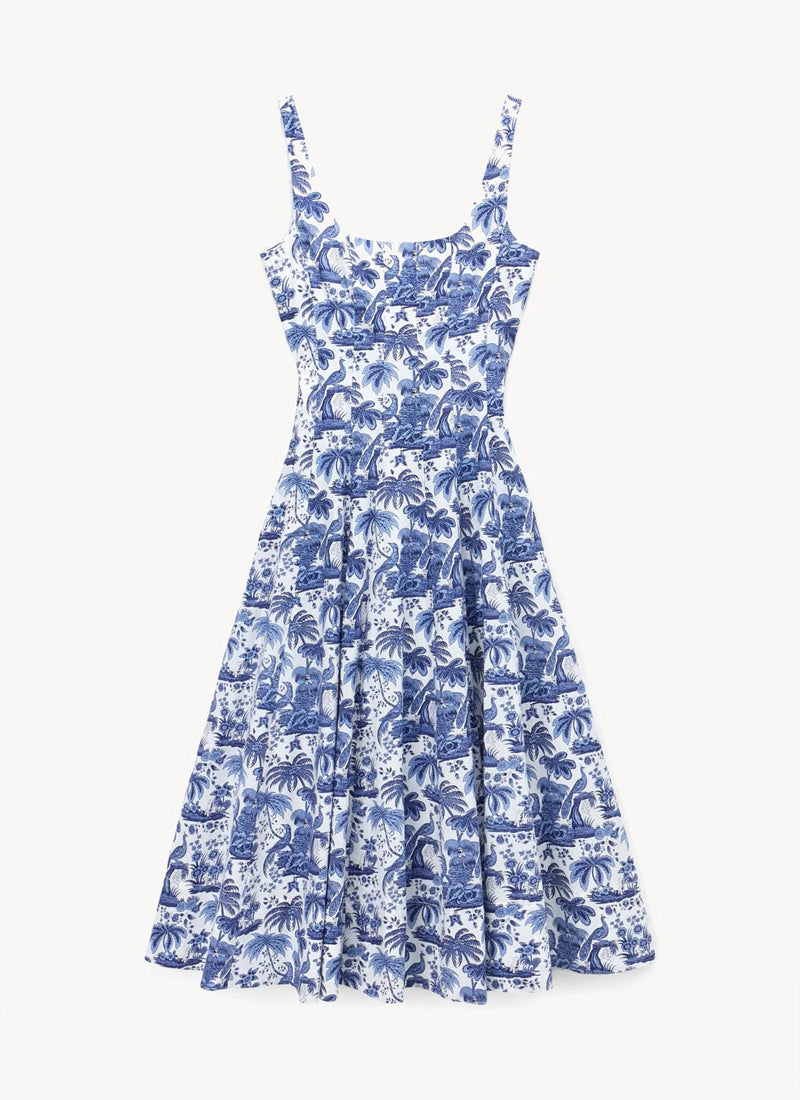 Wells Cotton Sleeveless Midi Dress