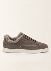 Suede Shearling Lined Sneaker