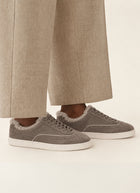 Suede Shearling Lined Sneaker