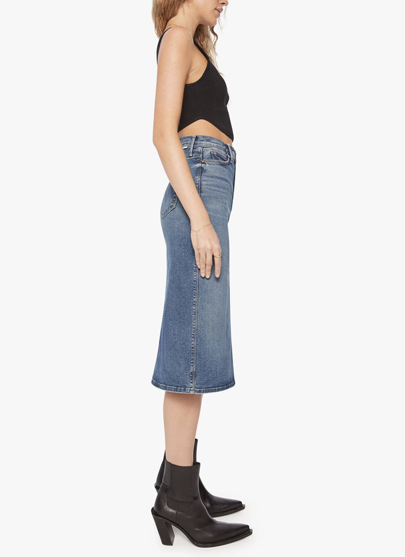Mother Swooner Straight Midi Skirt