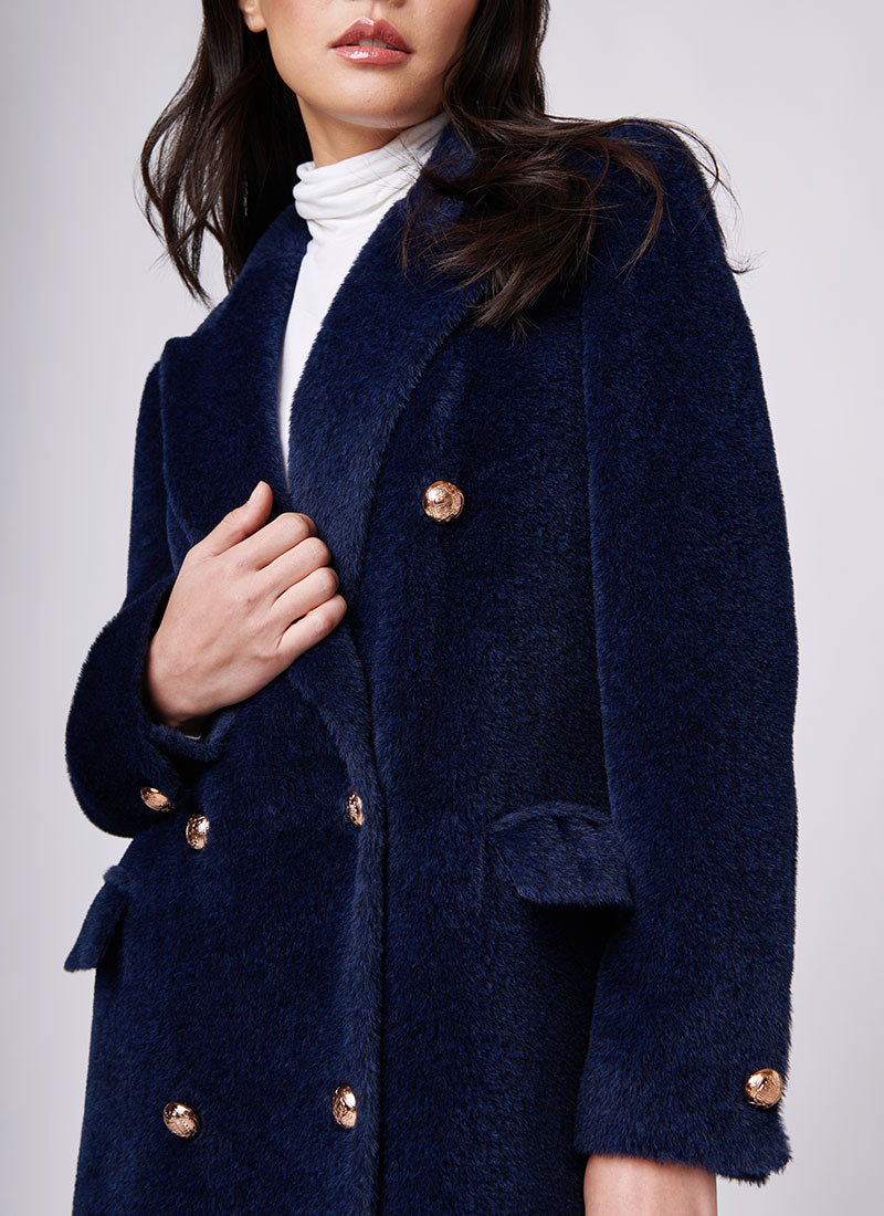 Tagliatore Jole Double-Breasted Alpaca Coat