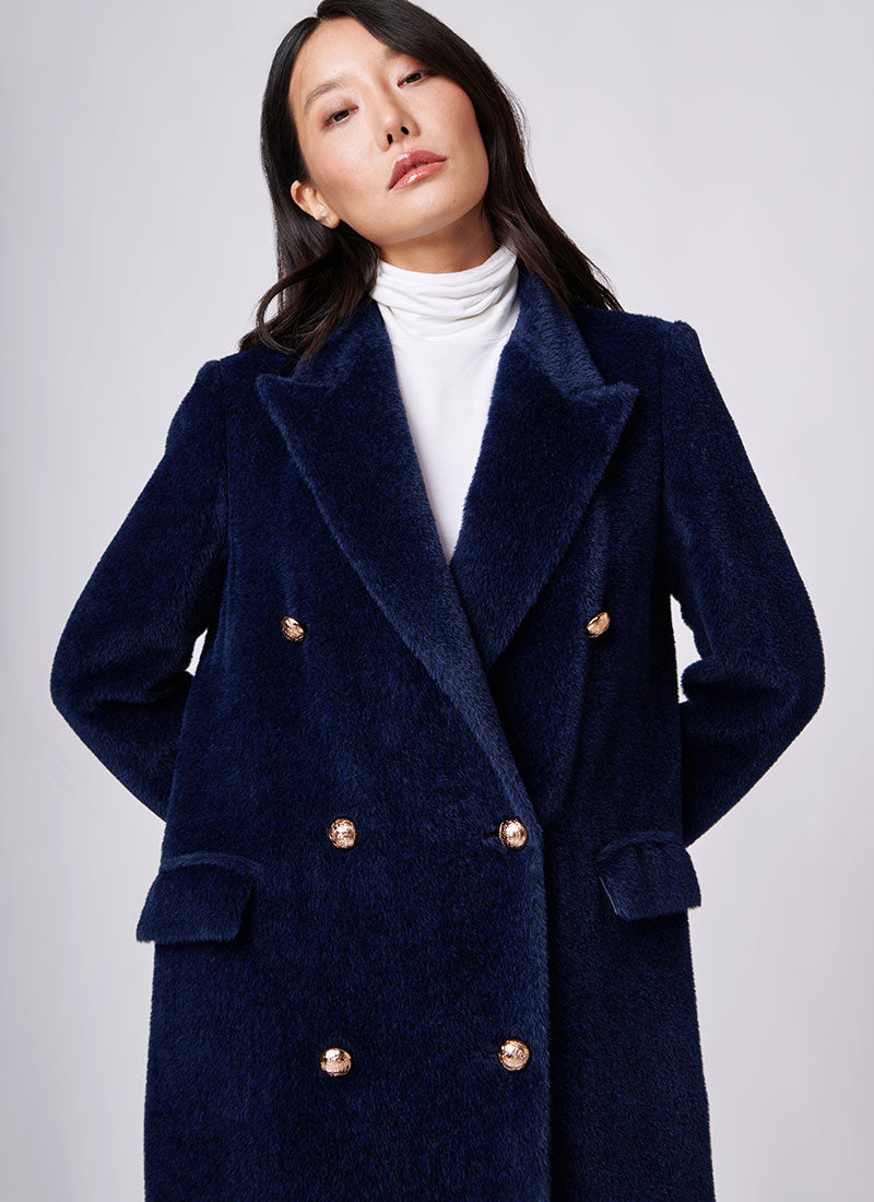 Tagliatore Jole Double-Breasted Alpaca Coat