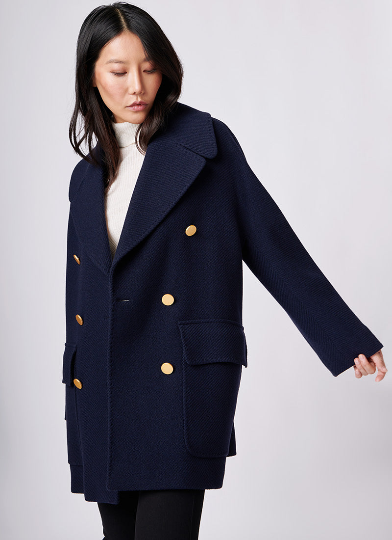 Tagliatore Lillian Oversized Peacoat