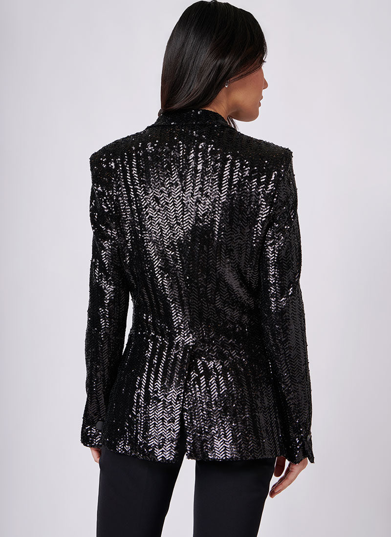 Tagliatore Parigi Double-Breasted Sequin Blazer