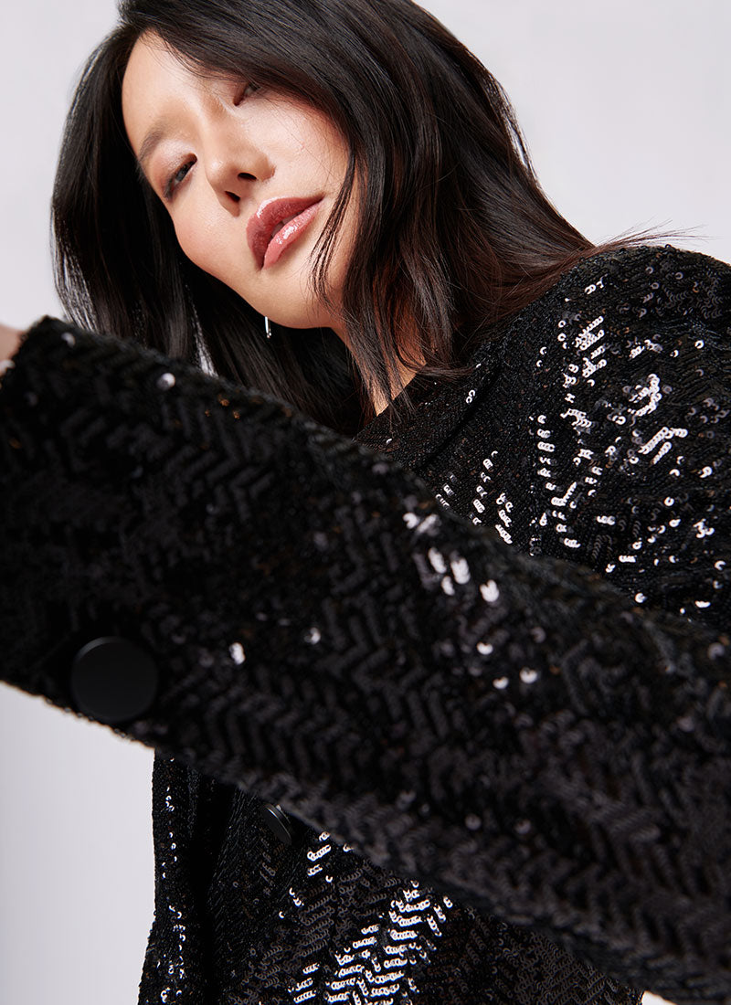 Tagliatore Parigi Double-Breasted Sequin Blazer