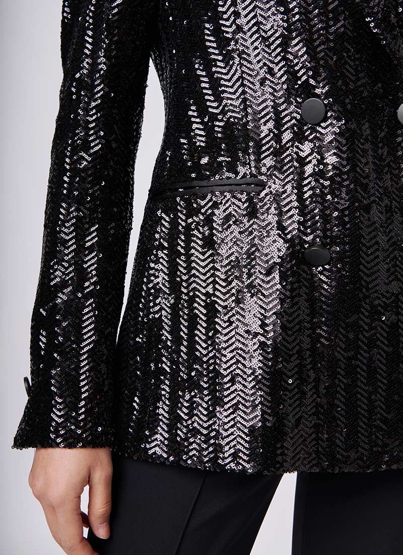 Tagliatore Parigi Double-Breasted Sequin Blazer