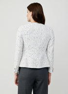 Jodie Collarless Tweed Jacket