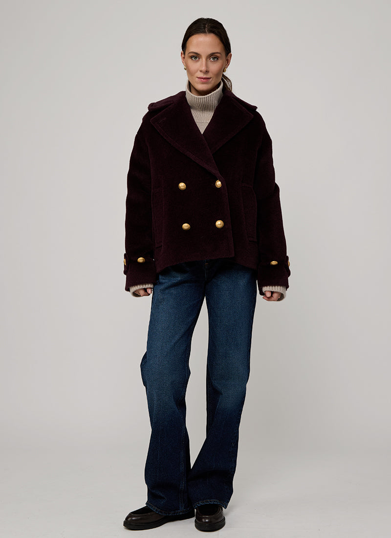 Sheila Double Breasted Pea Coat by Tagliatore at Andrews
