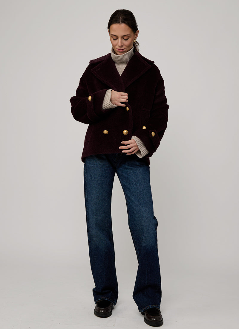 Sheila Double Breasted Pea Coat by Tagliatore at Andrews