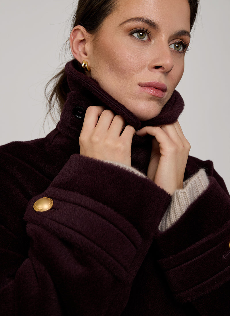 Sheila Double Breasted Pea Coat by Tagliatore at Andrews