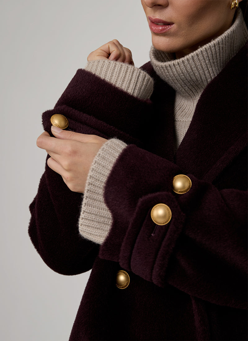 Sheila Double Breasted Pea Coat by Tagliatore at Andrews