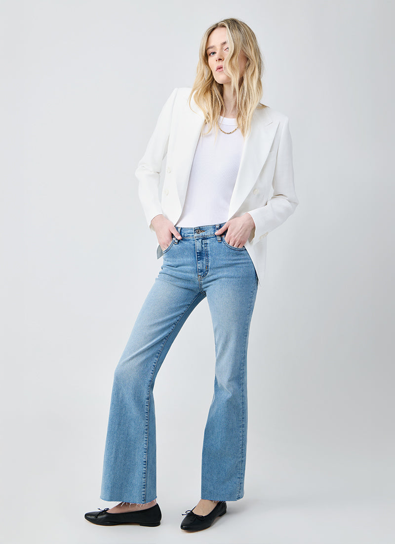 Tagliatore Alicya Double Breasted - White Button Blazer