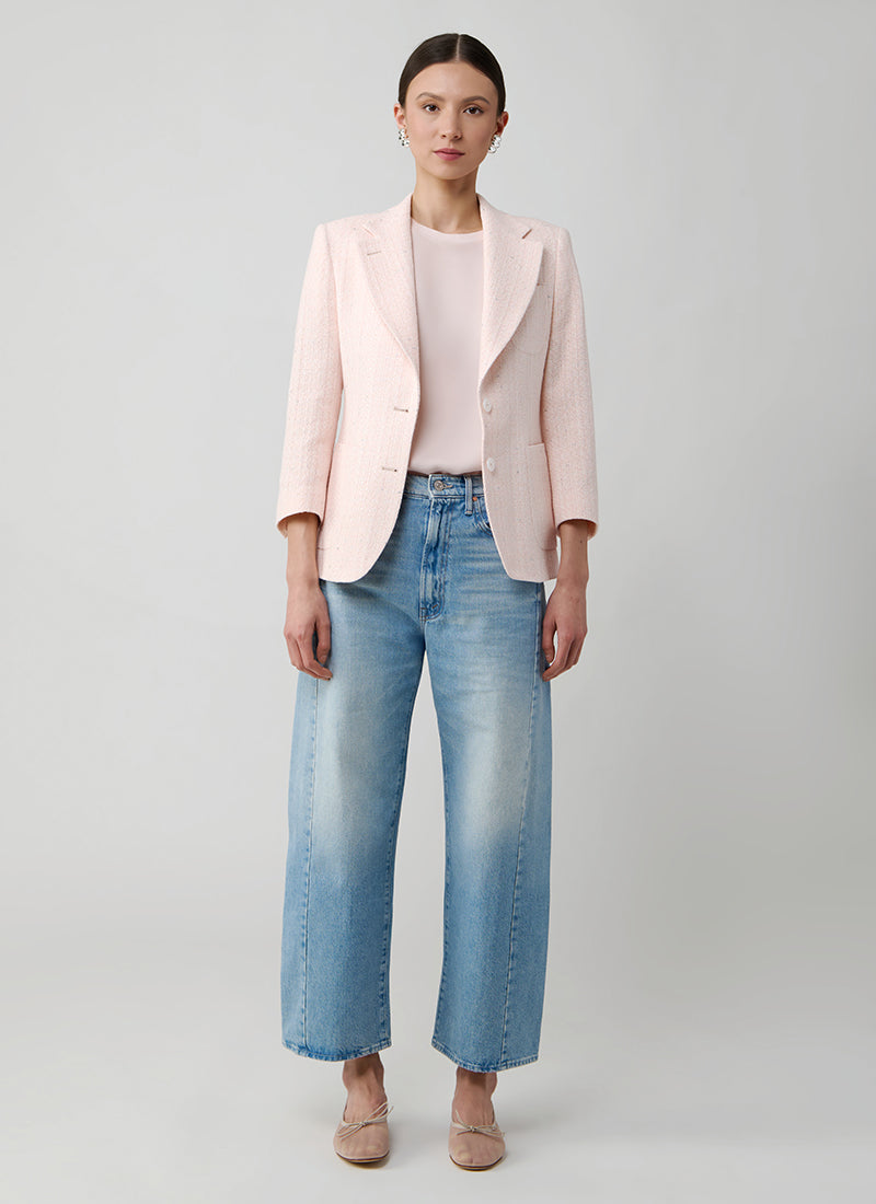 Tagliatore Debra Single Breasted Patch Pocket Boucle Blazer