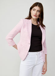 Tagliatore Debra Single Breasted Patch Pocket Boucle Blazer