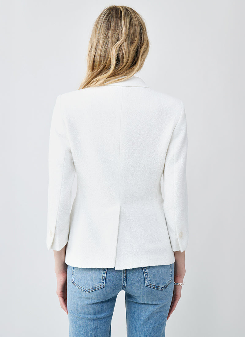 Tagliatore Debra Single Breasted Patch Pocket Boucle Blazer