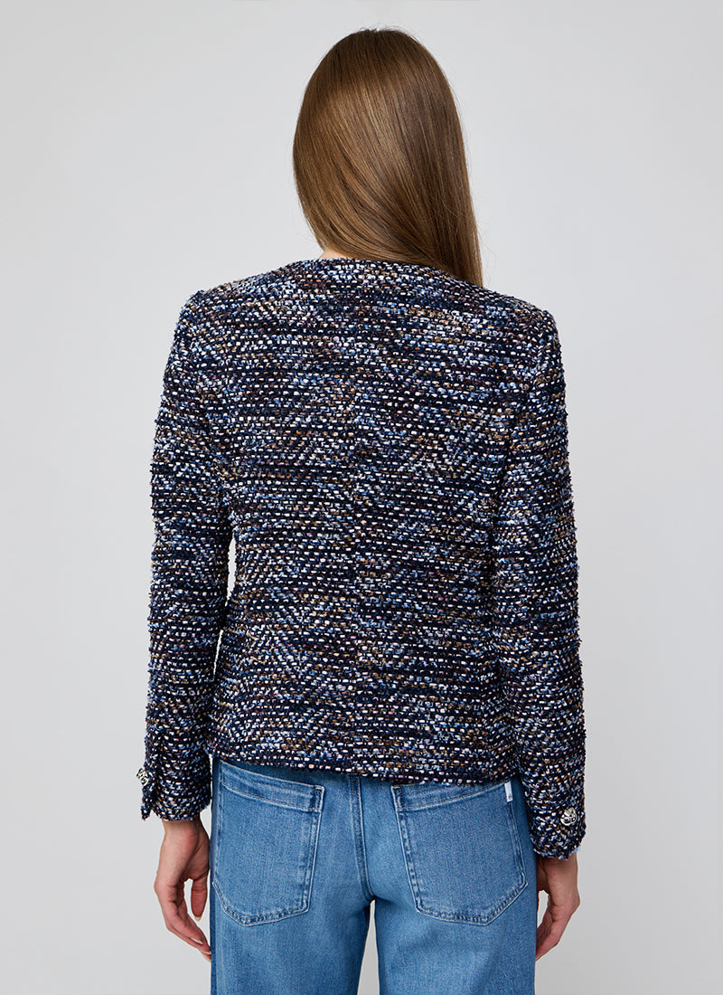 Tagliatore Jodie Collarless Tailored Jacket