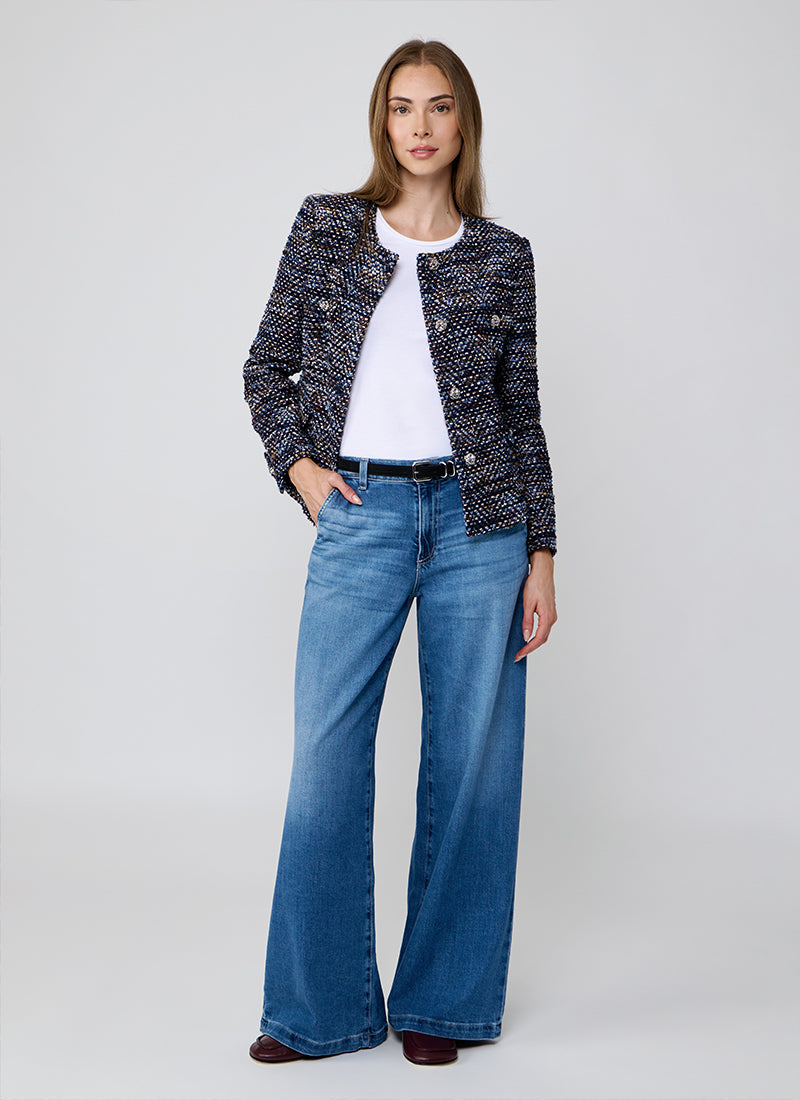 Tagliatore Jodie Collarless Tailored Jacket