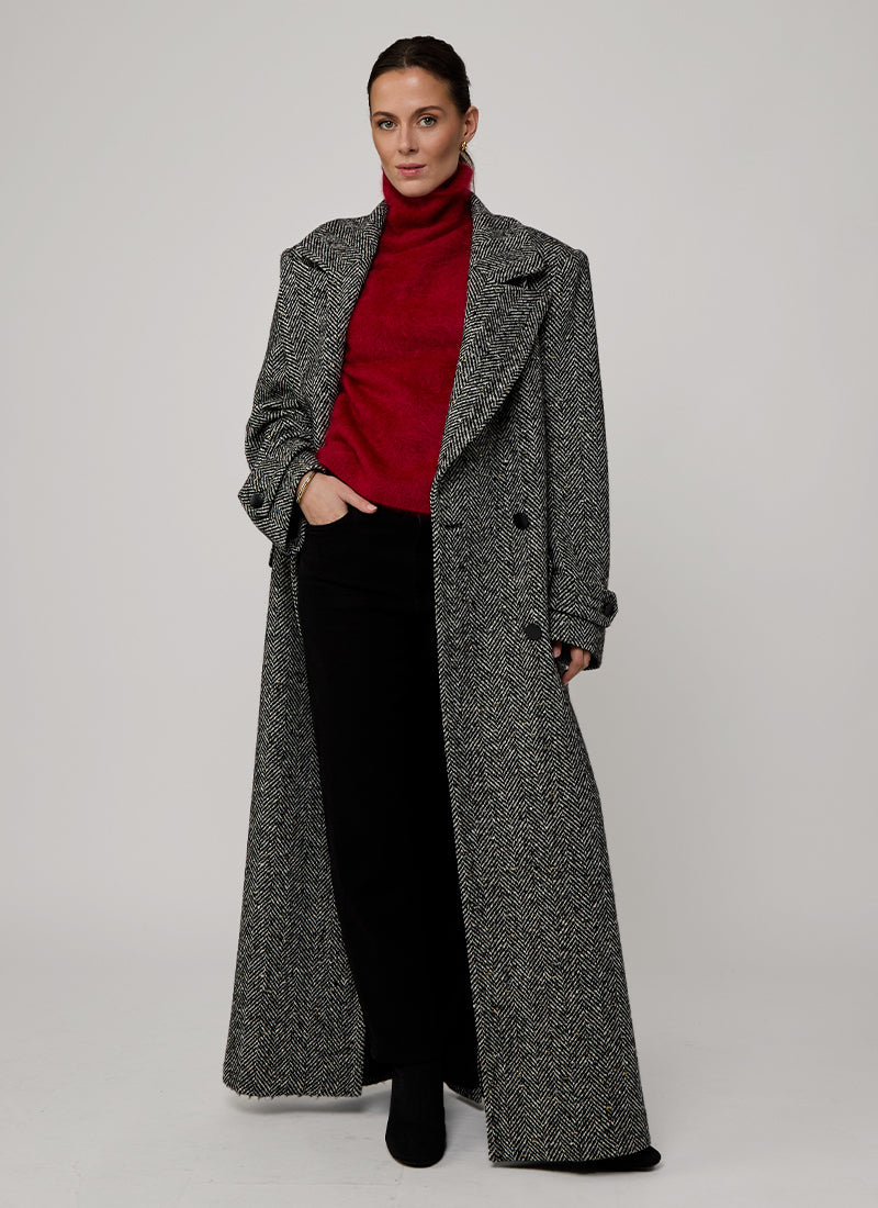 Julia Maxi Wrap Coat