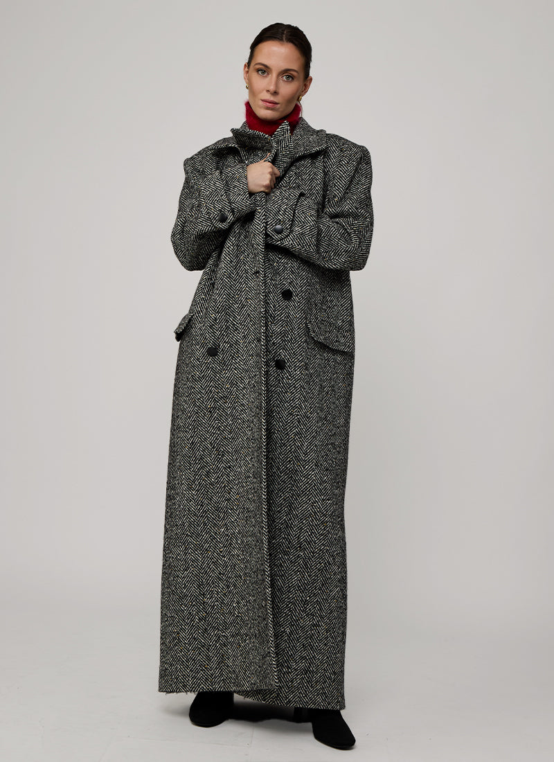 Julia Maxi Wrap Coat