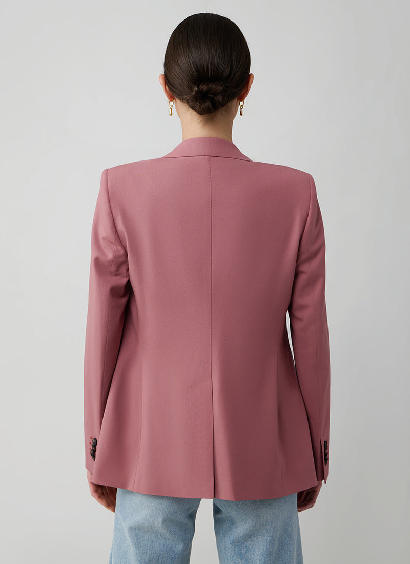Tagliatore Parigi Single Breasted Straight Pocket Wool Blazer