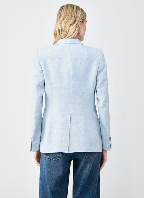 Tagliatore Parigi Single Breasted Linen Wool Blazer
