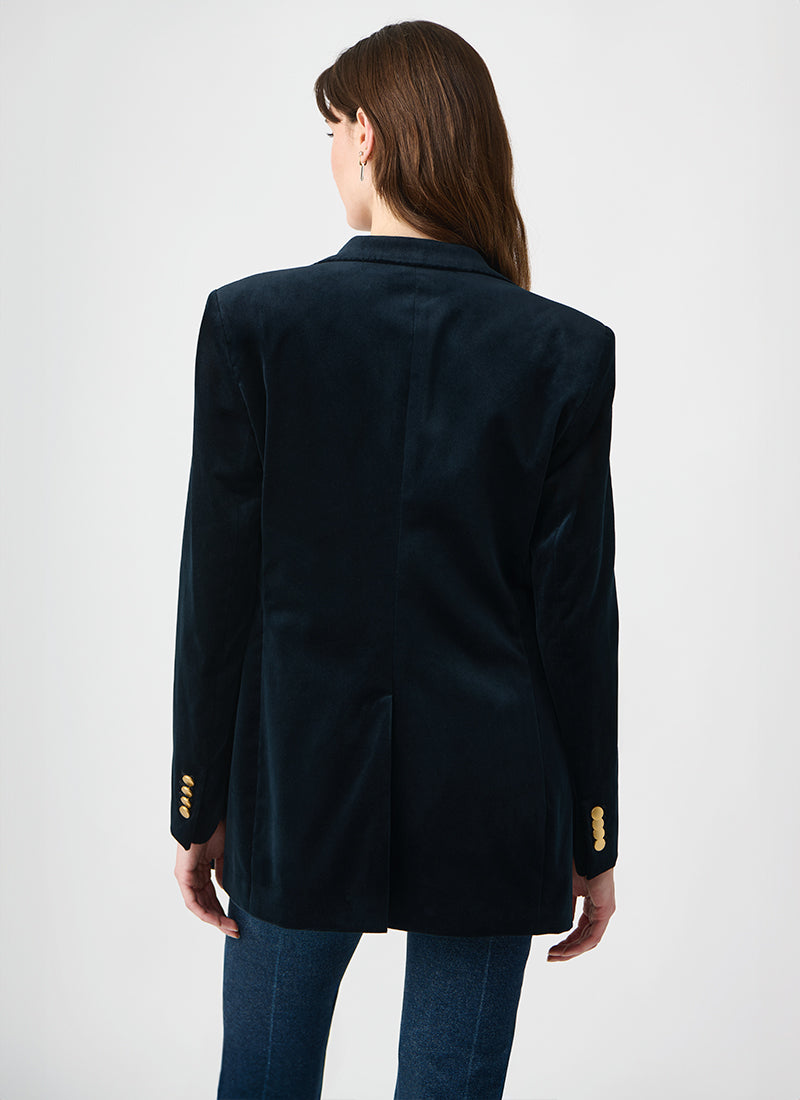Tagliatore Phoebe Blue Velvet Blazer