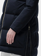 Talia Tech Wool Contrast Hood Down Coat
