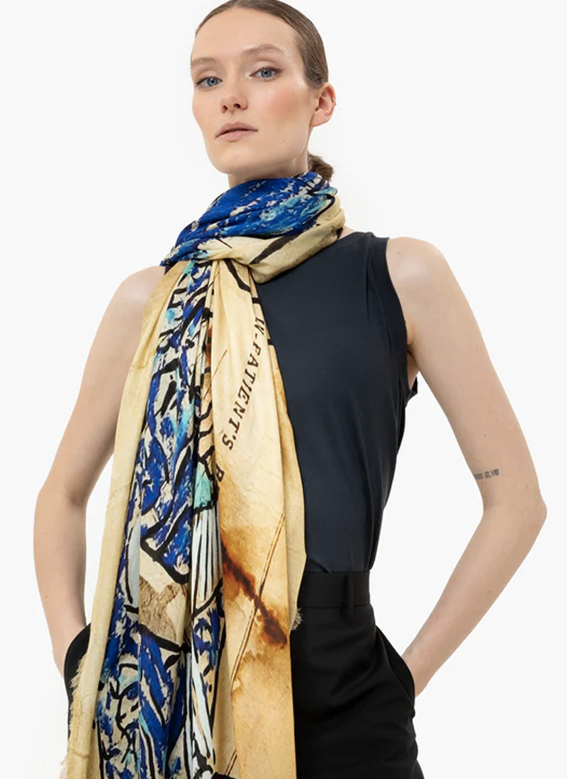 Talking Walls Ela Single Face Gramophone Scarf