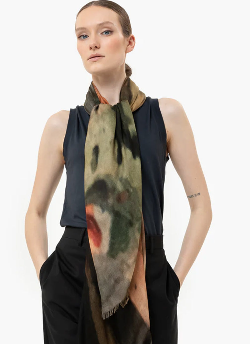 Talking Walls Ela Single Face Les Fleurs Scarf