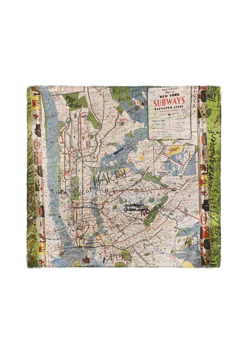 Talking Walls Ela Single Face Subways Scarf