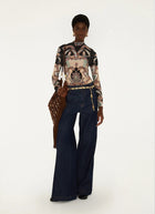 Tapestry Dream Long Sleeve Jersey Blouse