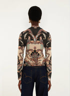 Tapestry Dream Long Sleeve Jersey Blouse
